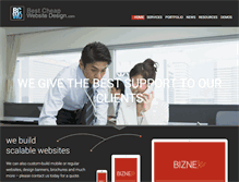 Tablet Screenshot of bestcheapwebsitedesign.com